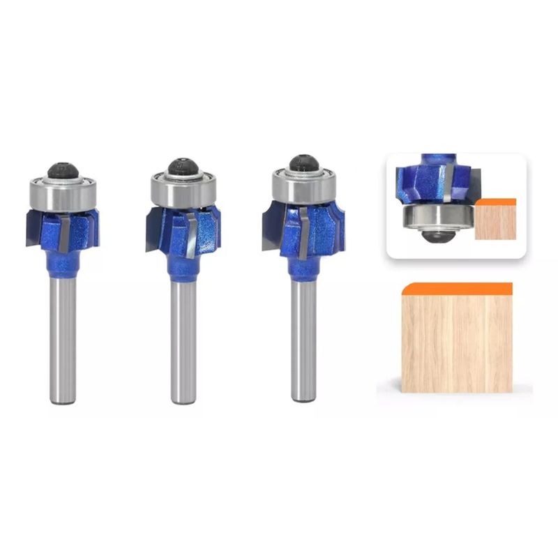 GENERICO - Fresa Madera Perfiladora De Tapacanto 1 - 2 - 3mm Toma   ¼