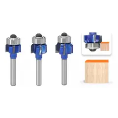 GENERICO - Fresa Madera Perfiladora De Tapacanto 1 - 2 - 3mm Toma  ¼