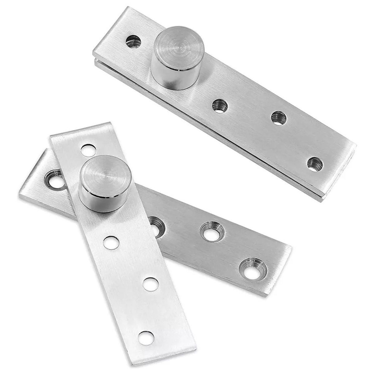 KUANGYE - 2 Bisagra 150mm Puerta Giratoria Pivote Eje Oculta Acero