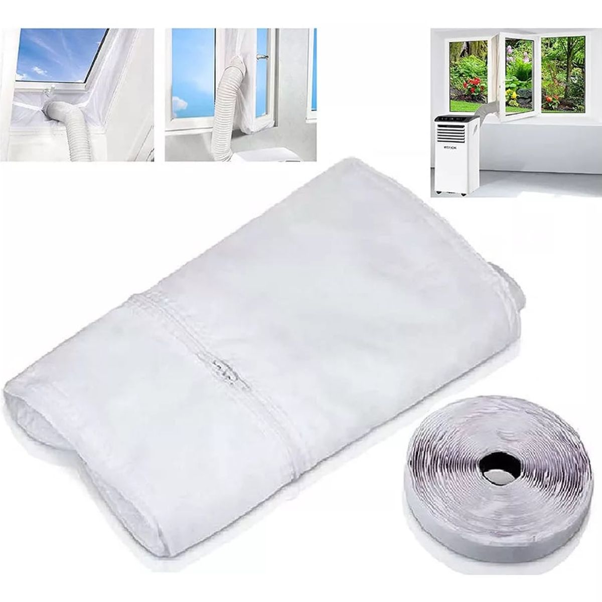 KUANGYE - Sello Tela Ventana de Aire Acondicionado Portátil