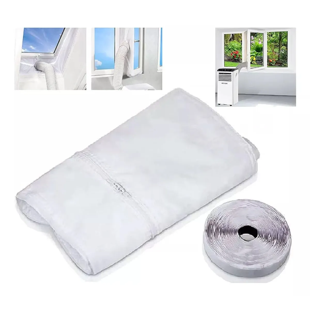 KUANGYE - Sello Tela Ventana de Aire Acondicionado Portátil