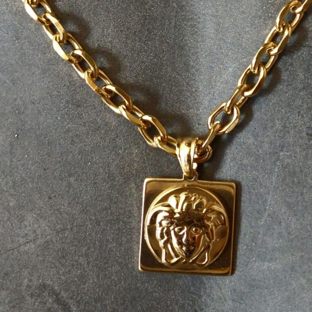 GENERICO - Cadena ORO LAMINADO 18K Tejido ESLABÓN FACETADO