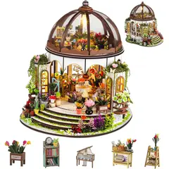 TIOZONEY - Kit de casa en miniatura para bricolaje LED
