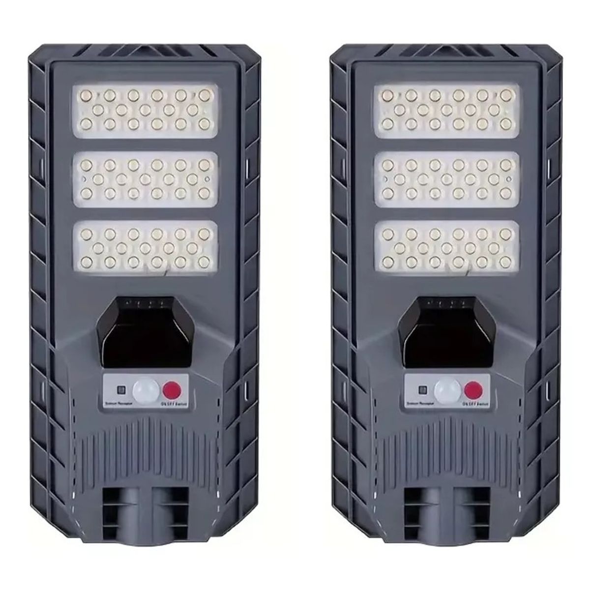 KUANGYE - Pack 2 Foco Solar 300w Recargable Ip65 Sensor M Y Control R.