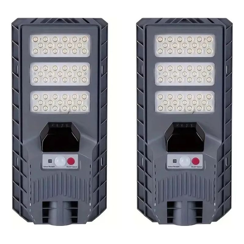 KUANGYE - Pack 2 Foco Solar 300w Recargable Ip65 Sensor M Y Control R.