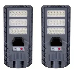 KUANGYE - Pack 2 Foco Solar 300w Recargable Ip65 Sensor M Y Control R.