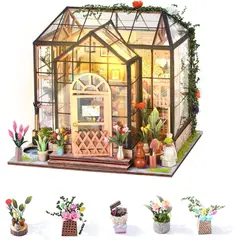 TIOZONEY - Kit de casa en miniatura para bricolaje LED