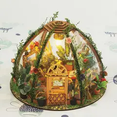 TIOZONEY - Kit de casa en miniatura para bricolaje LED