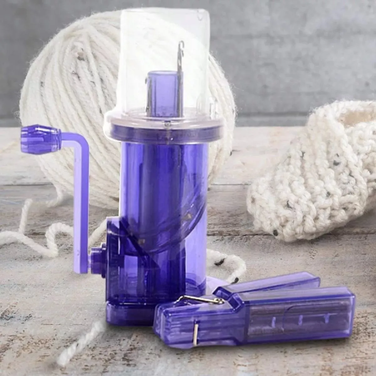 KUANGYE - Mini Herramienta De Tejido De Máquina De Tejer De Azul