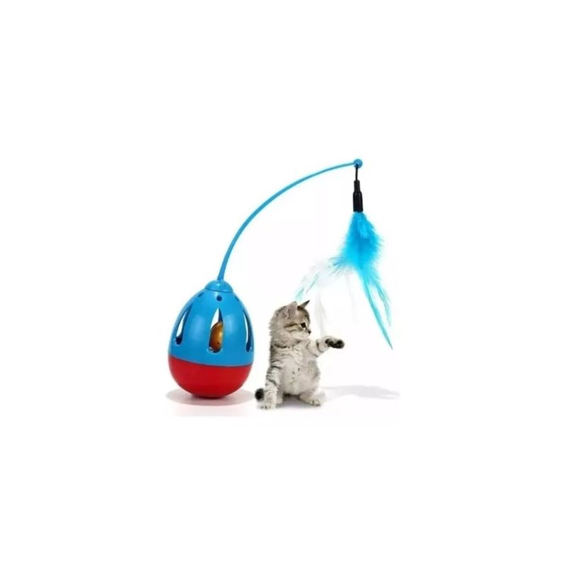 GENERICO - Juguete Interactivo De Pluma Para Gato Blue