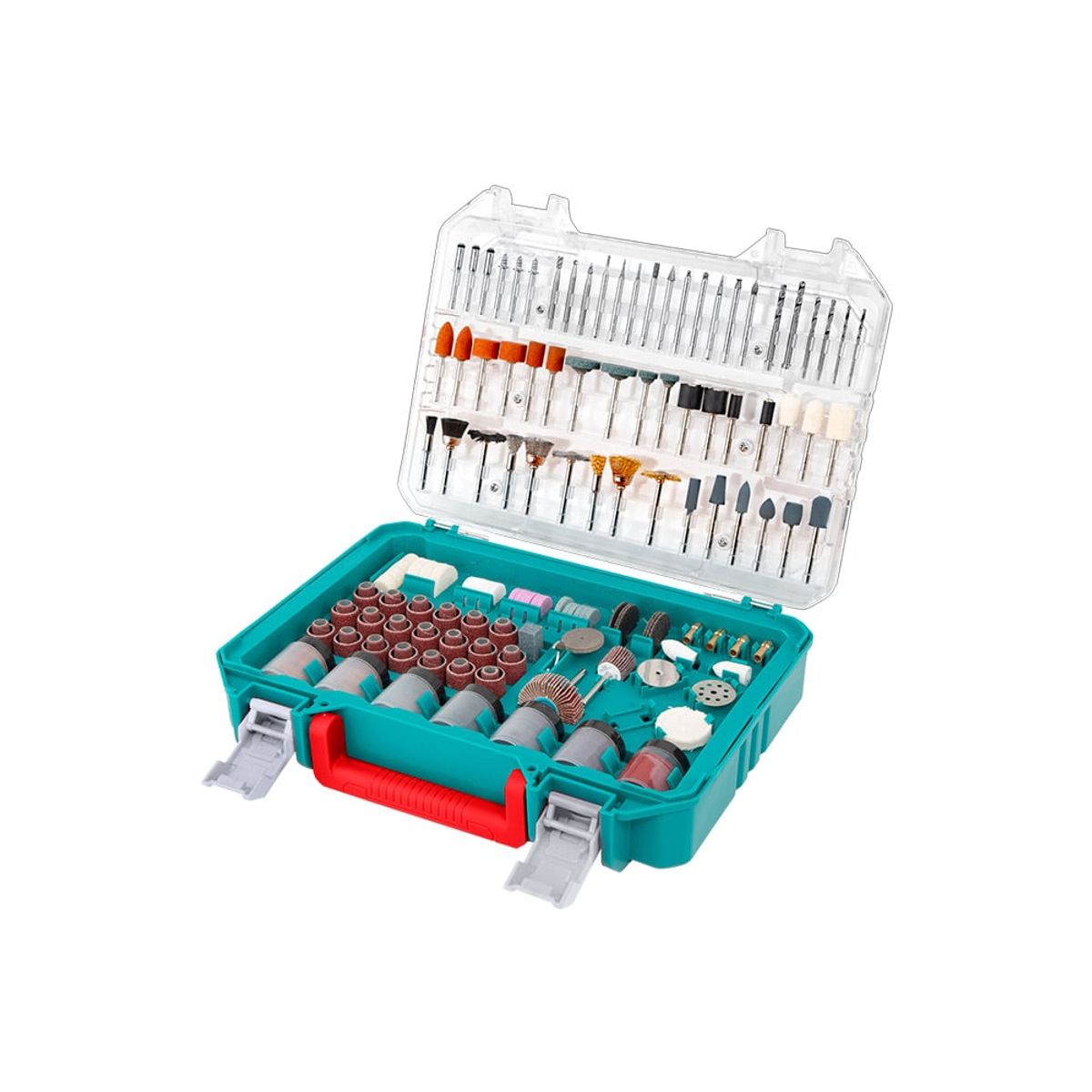 TOTAL TOOLS - Set 420 Piezas Accesorios para Herramienta Multiuso Total