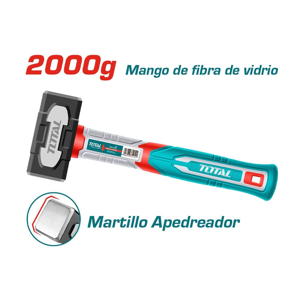 TOTAL TOOLS - Combo Martillo Mazo 2000g Total