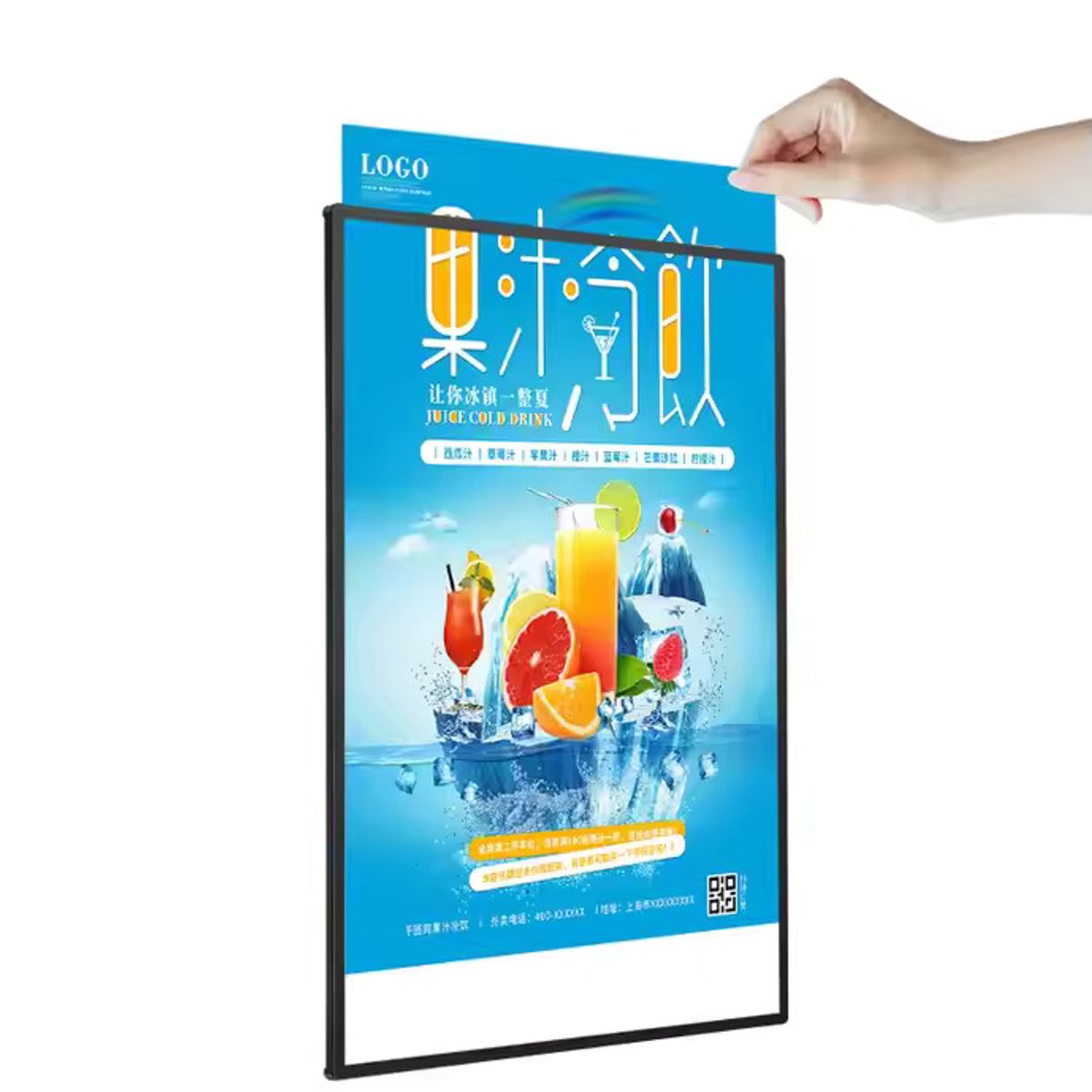 GENERICO - Caja de luz led panel publicitario 43x60cm
