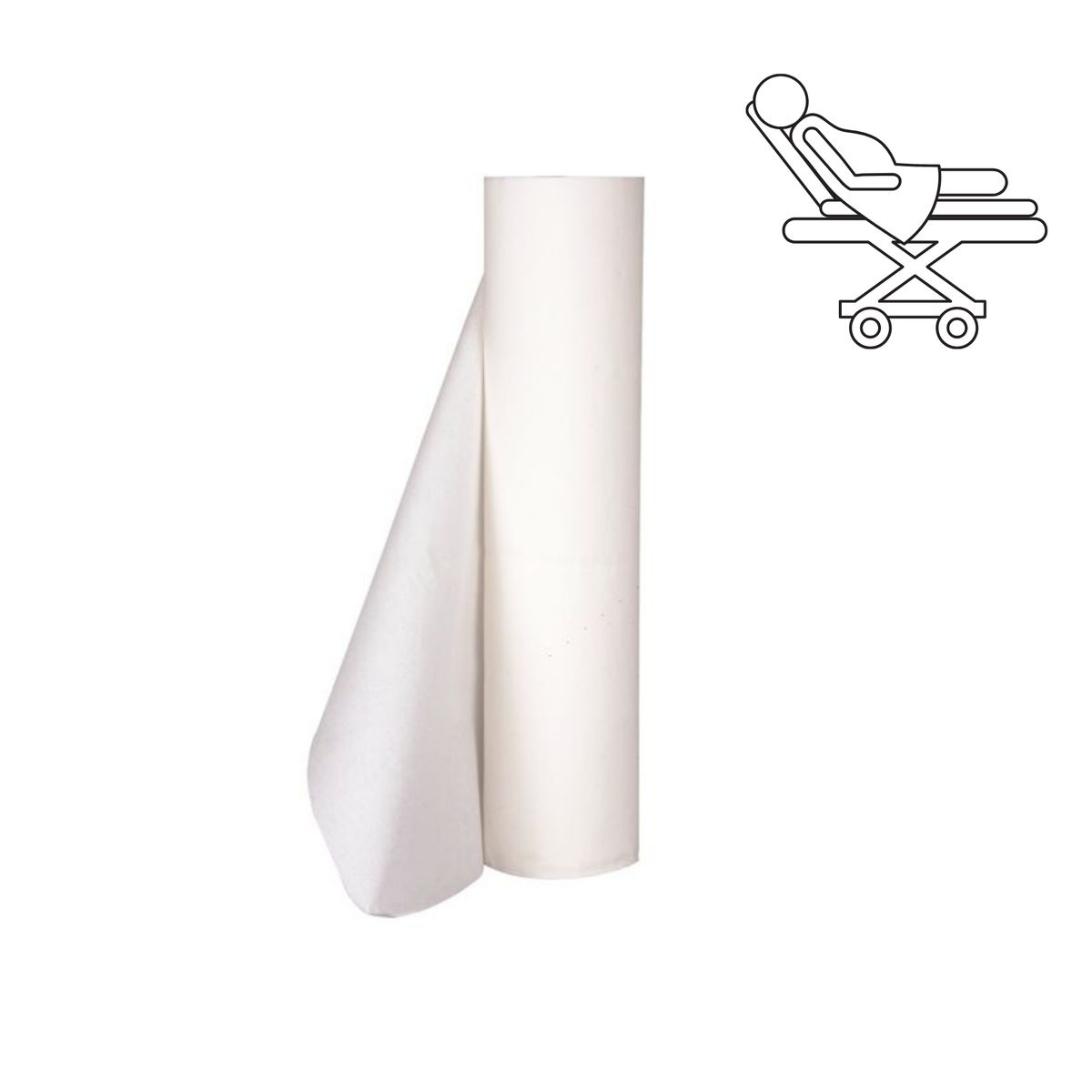 ABENA - Sabanillas para Camillas descartable por Rollo Abena, 50 metros de largo