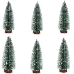 GENERICO - Mini Árbolito X6 Navideño Pequeño Adornos Navidad 15CM