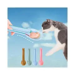 COCO PET'S - Cuchara De Alimentación Para Gatos Y Perros - Caqui