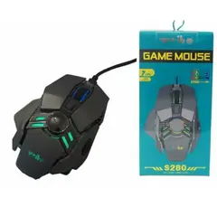 GENERICO - Mouse Gamer S280 7 Botones Optico Usb 3200 Dpi