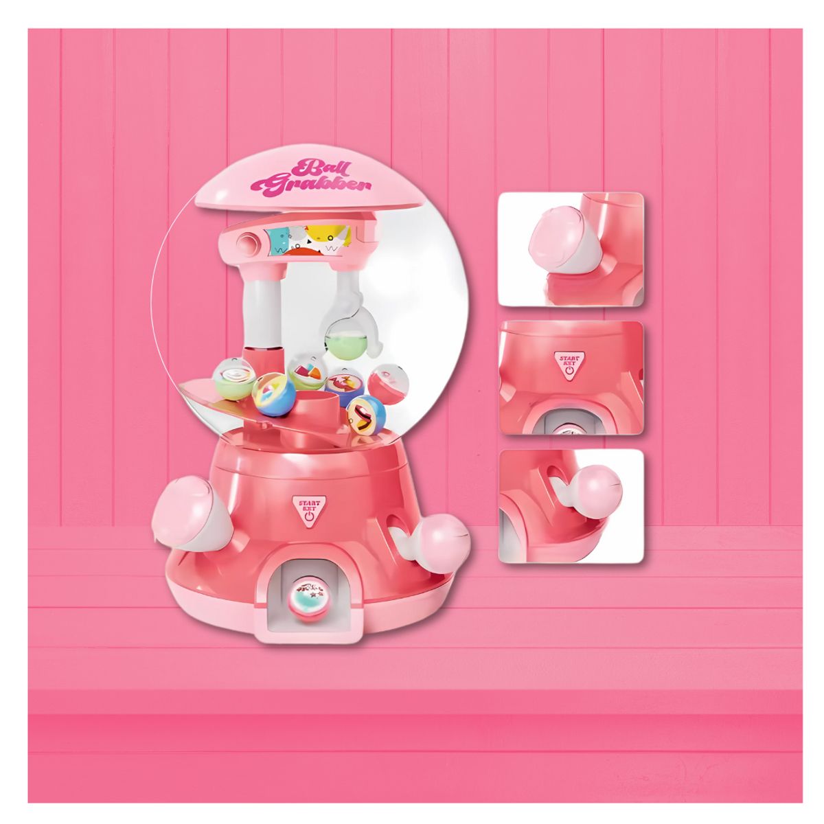 GENERICO - Máquina Mini Agarra Atrapa Pelotas Musical y Luces