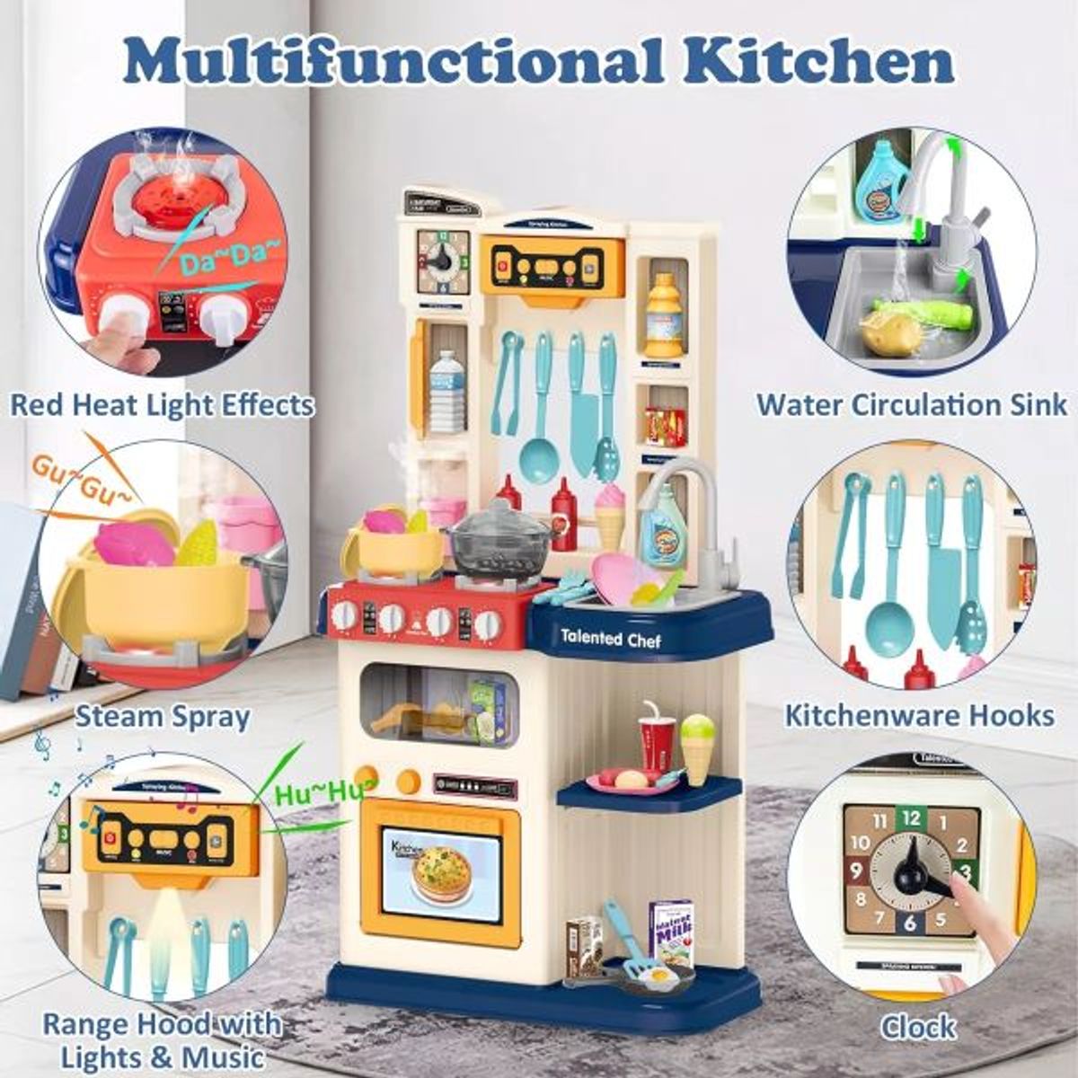 GENERICO - Cocina Juguete Luces Y Sonido Multifuncional Chef