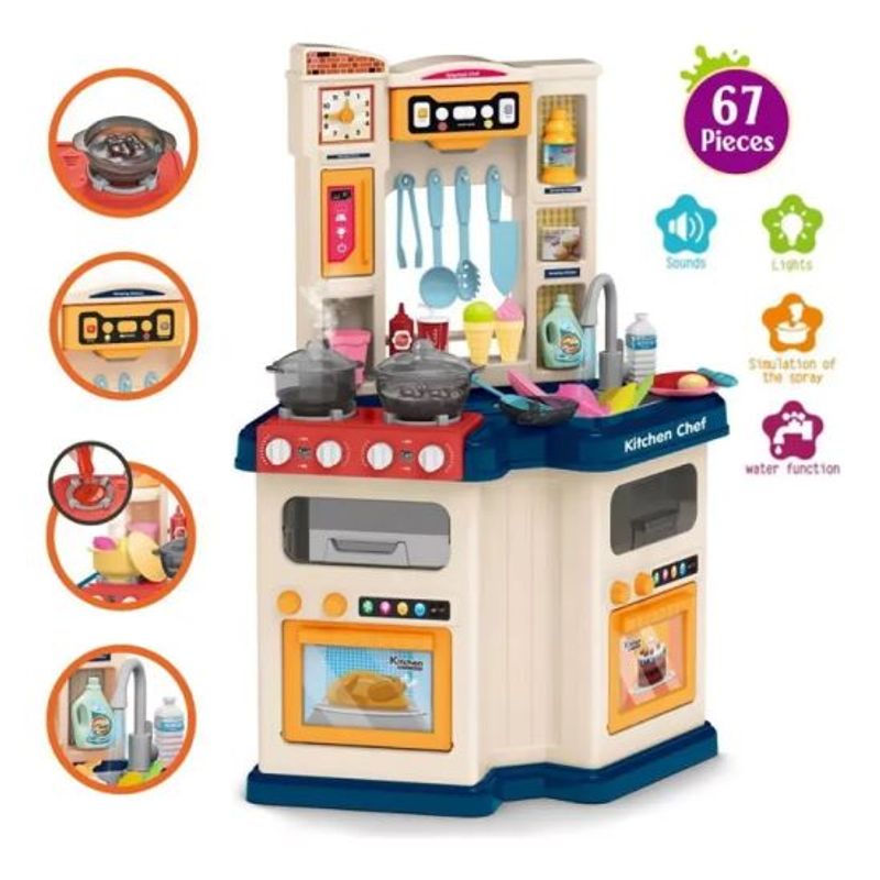 GENERICO - Cocina De Juguete Luces Y Sonido Multifunción Set