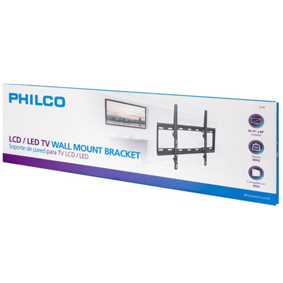 PHILCO - Soporte De Pared Para Tv / monitor De 37 A 80 Pulg Negro