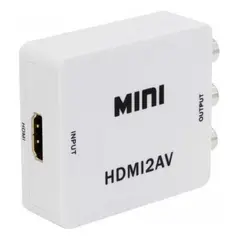 GENERICO - Adaptador HDMI a AV RCA para Video Analógico