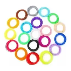 GENERICO - Filamentos PLA Multicolor para Lápiz Impresora 3D 200mts