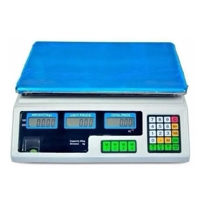 GENERICO - Balanza Digital Sobremesa hasta 40kg con Memoria
