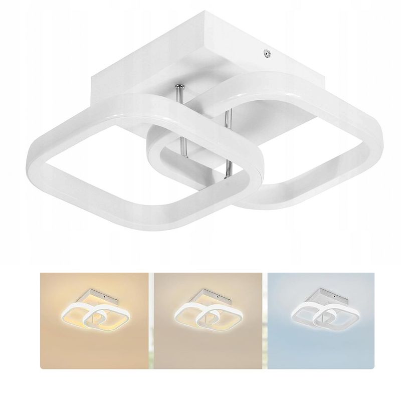 KUANGYE - Moderna Lámpara Led De Techo 22w Con 3 Modos. Corredor Dormitorio