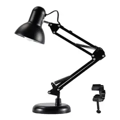 GENERICO - Lámpara de Escritorio Flexible con Clip y Base Ajustable