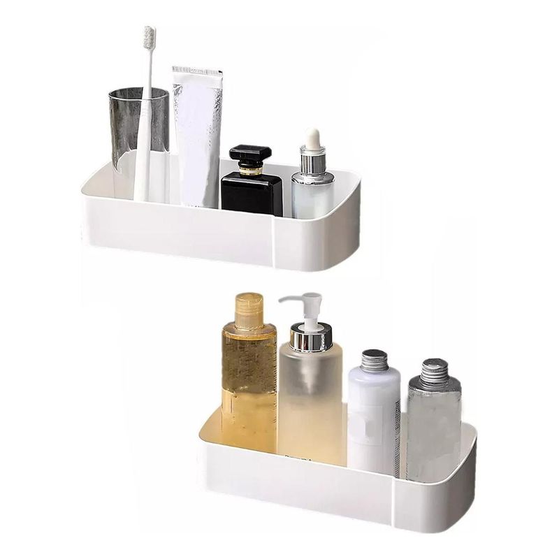 GENERICO - Organizador Multifuncional para Ducha y Cocina con Perchas Adhesivas