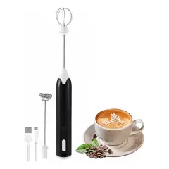 GENERICO - Mini Batidor Recargable 2 Velocidades para Café y Huevo