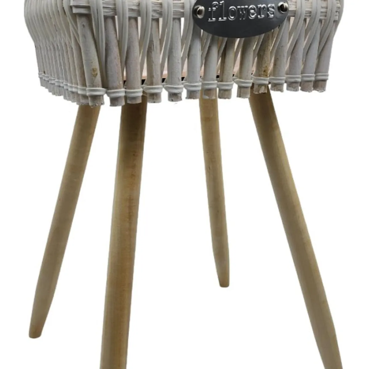 GENERICO - Macetero Pedestal Madera Rustico Porta Macetero Grande