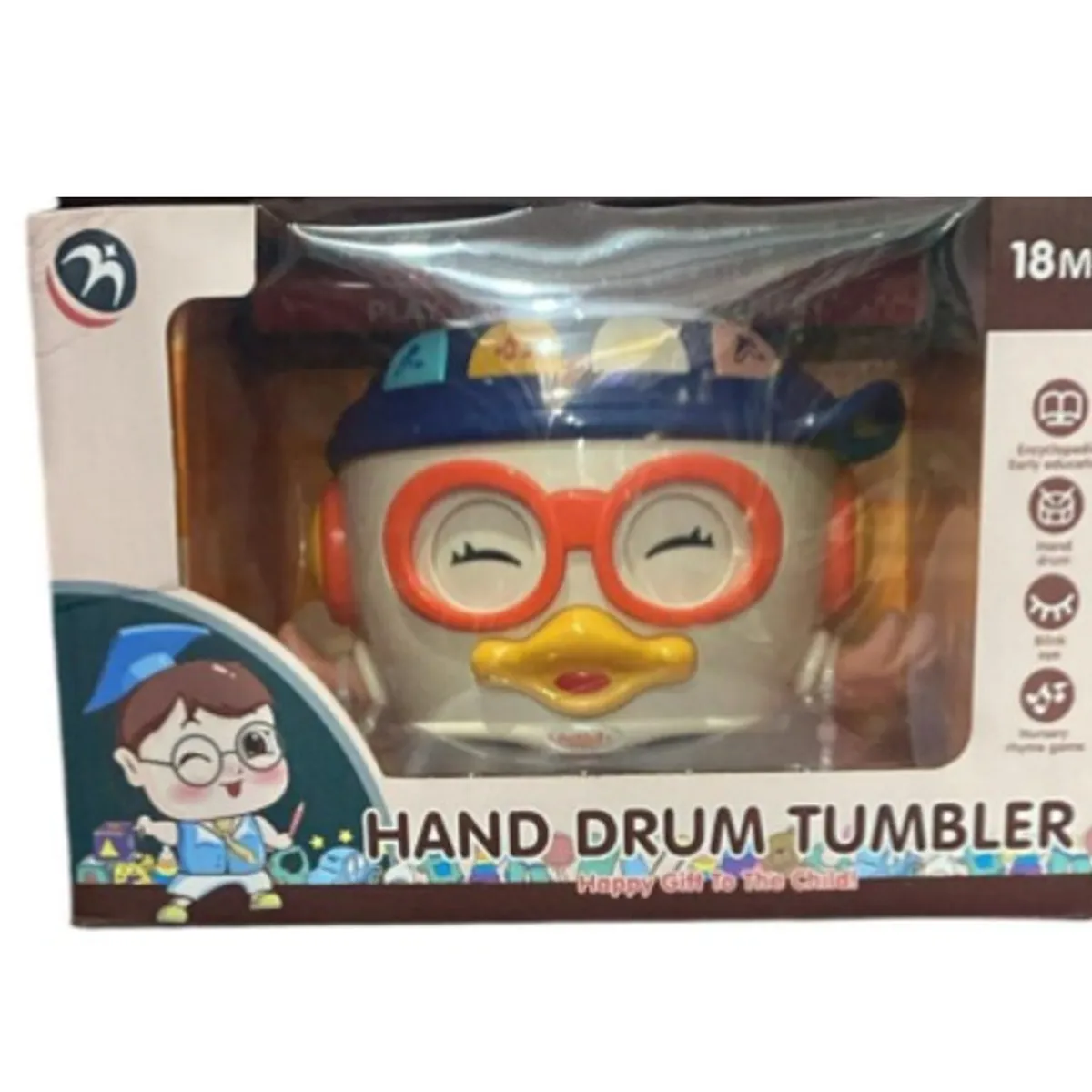 GENERICO - Tambor para bebé con luces y sonido Hand Drum Tumbler