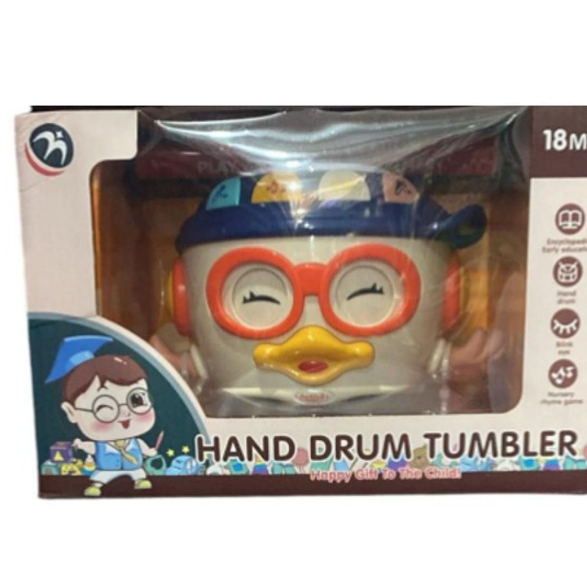 GENERICO - Tambor para bebé con luces y sonido Hand Drum Tumbler