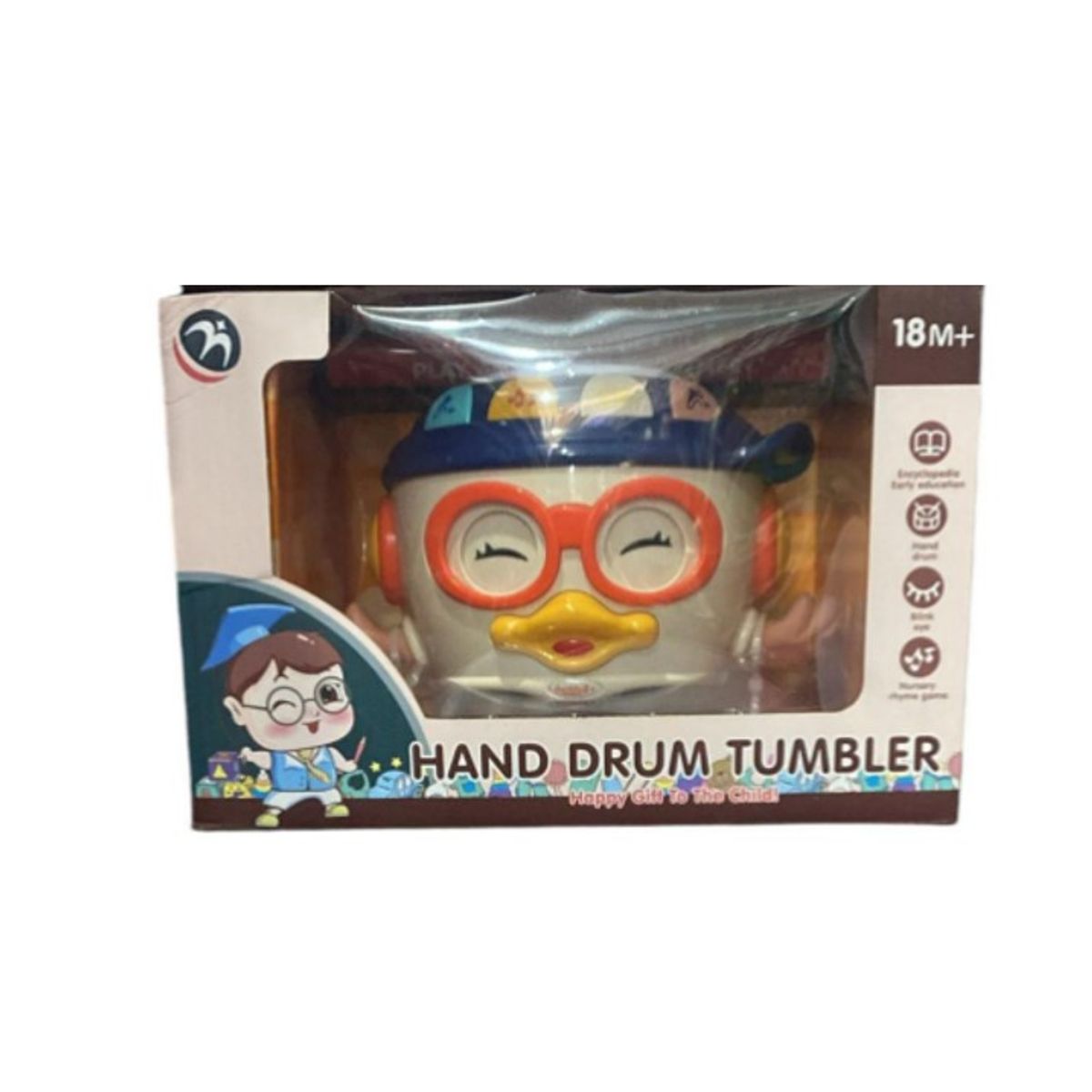 GENERICO - Tambor para bebé con luces y sonido Hand Drum Tumbler
