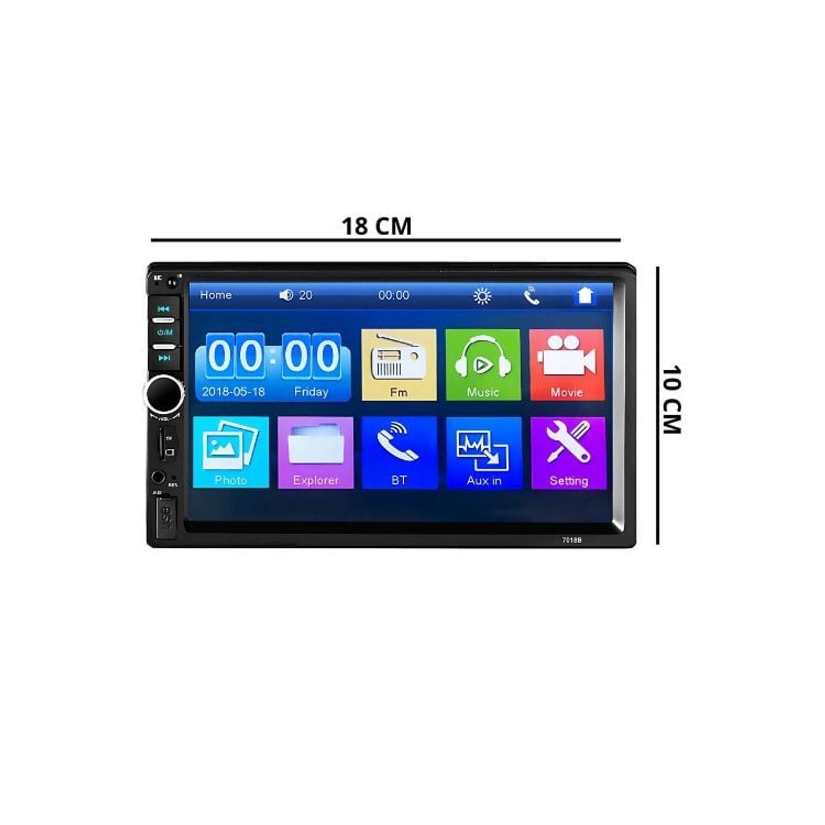 CRUSEC - Radio Pantalla Táctil Para Autos 7 Pulgadas