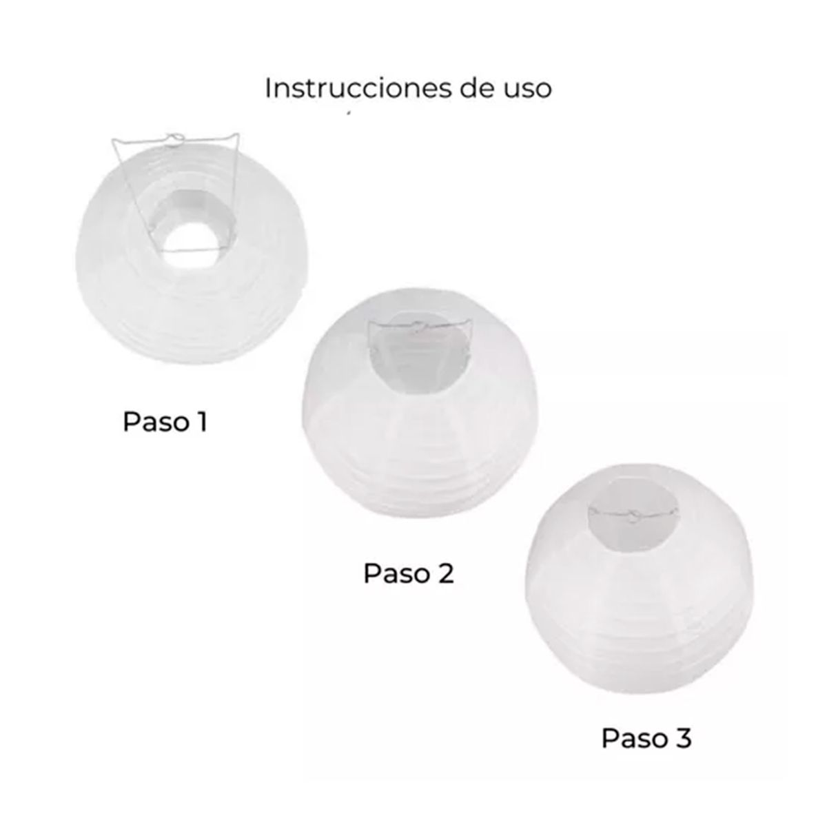 GENERICO - Pantalla De Papel Lampara Globo Decoración 28 cm