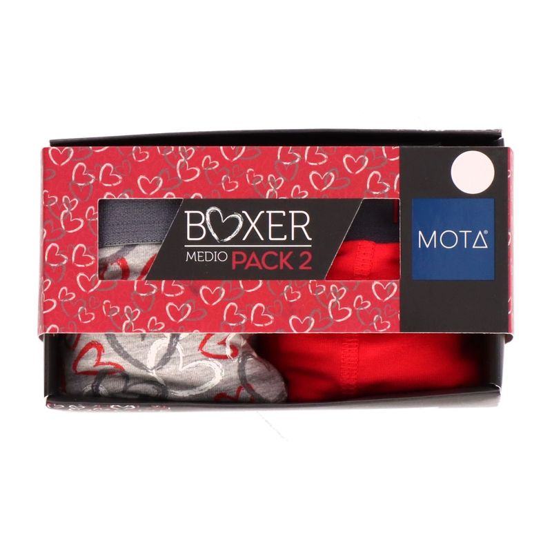 MOTA - Boxer Medio Algodón Pack 2 Mota