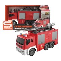 Camión De Bombero Con Luz Sonido Pulveriza Agua