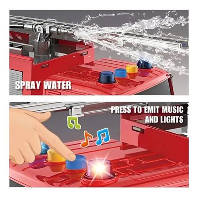 Imagen 2 del producto Camión De Bombero Con Luz Sonido Pulveriza Agua