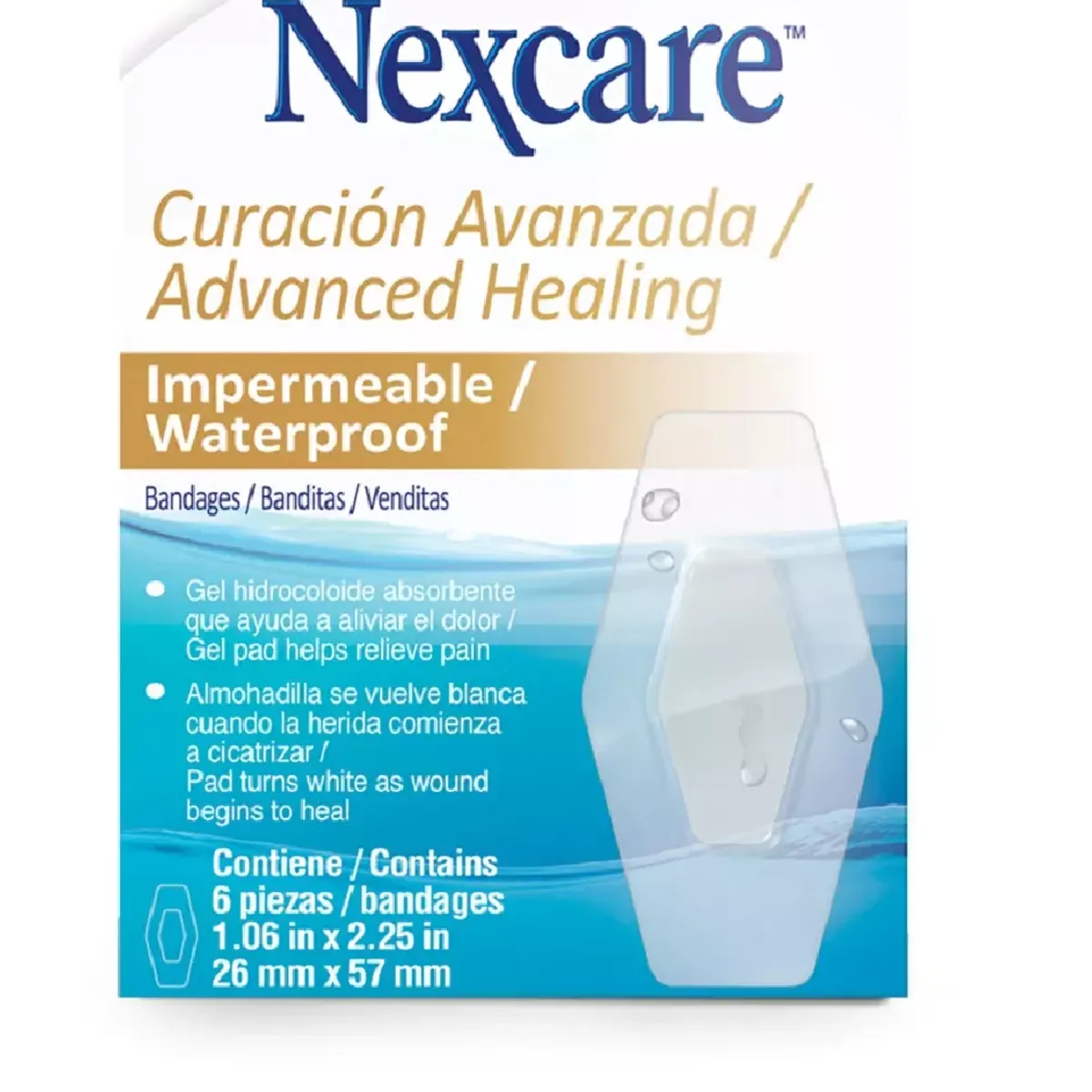 NEXCARE - Nexcare Parches Nexcare Curación Avanzada 6 Unidades