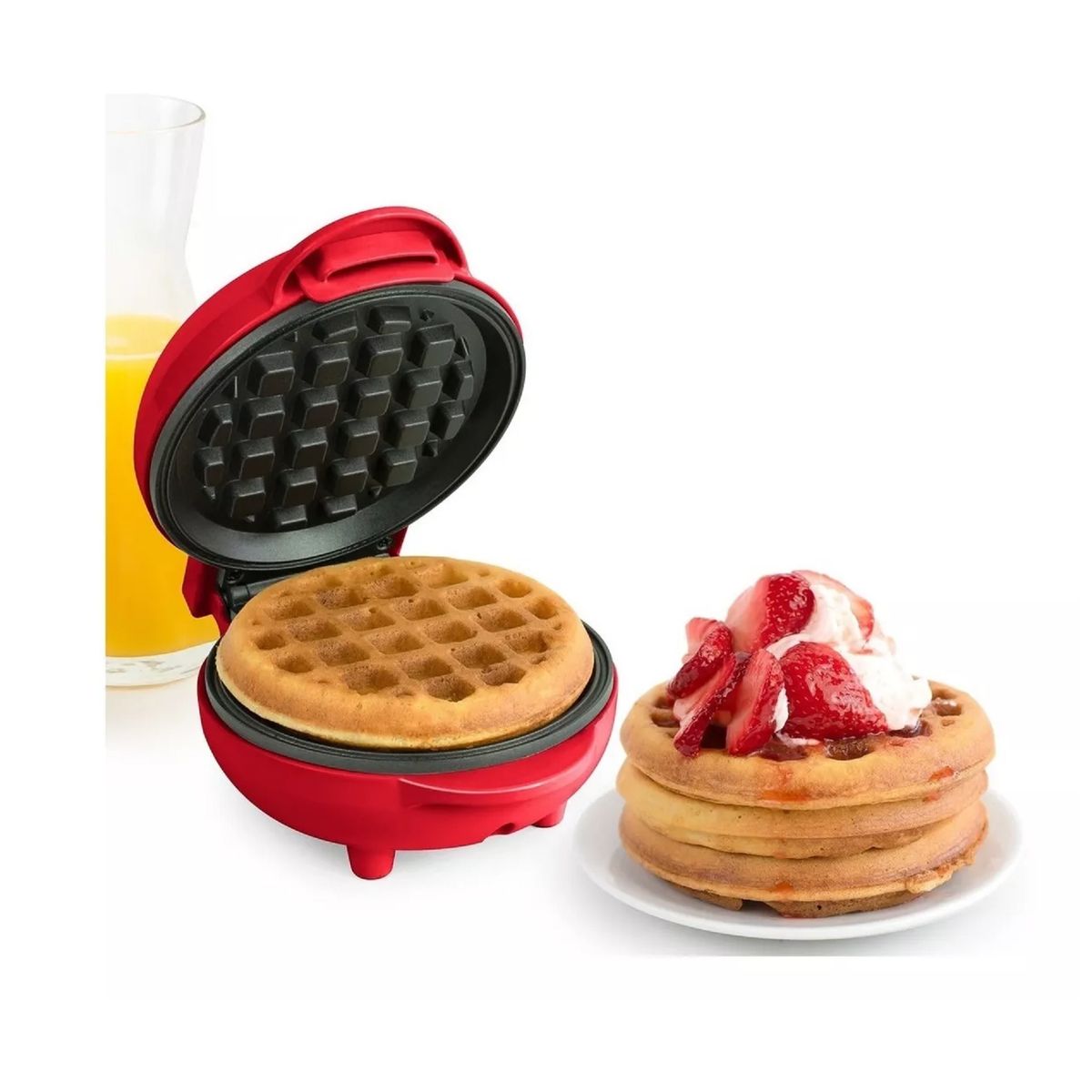 GENERICO - Wafflera Redonda Waflera Para Reposteria Y Desayuno