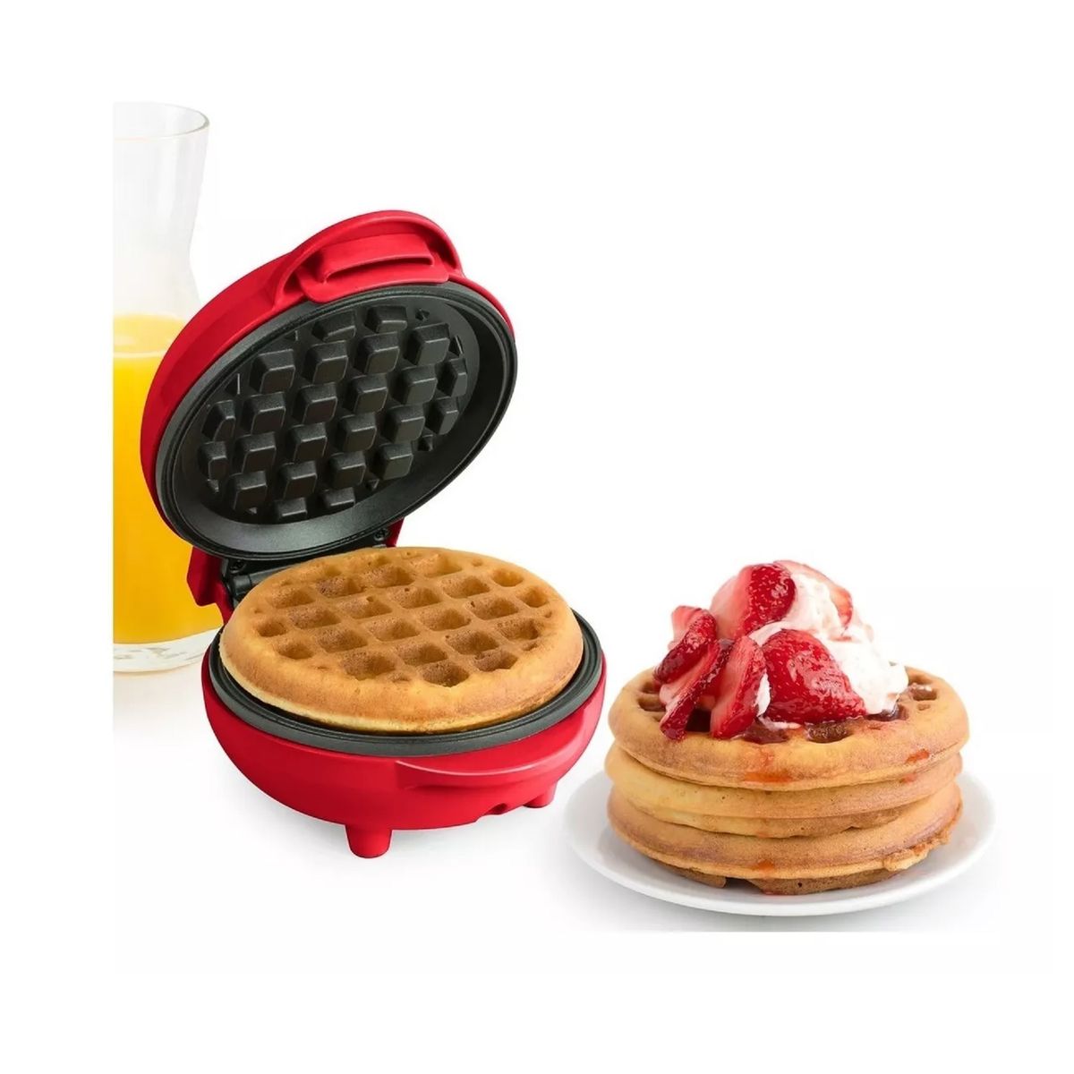 GENERICO - Wafflera Redonda Waflera Para Reposteria Y Desayuno