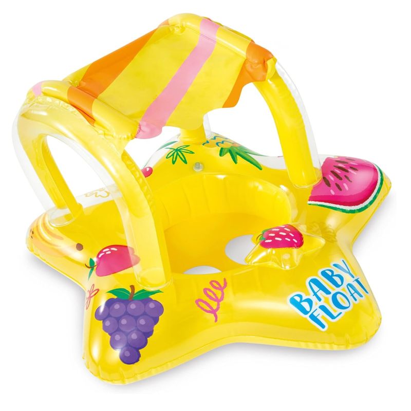 INTEX - Flotador Inflable INTEX con Asiento para Bebés 1-2 Años