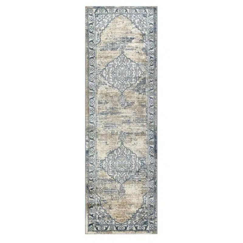 MROTTO - Alfombra de Pasillo 50 x 120 cm Azul Clasico