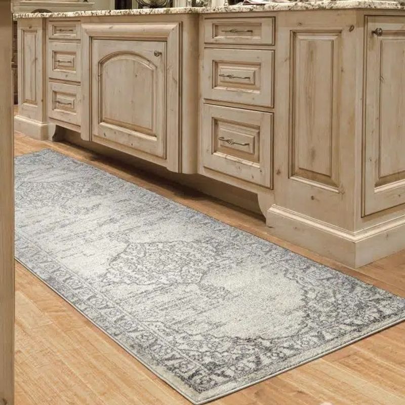 MROTTO - Alfombra de Pasillo 50 x 120 cm Gris Clasico