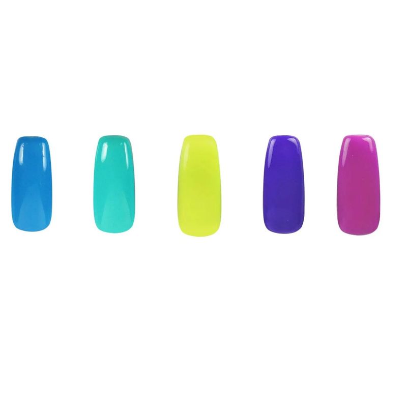 KLEANCOLOR - Set de 5 esmaltes semipermanentes secado uv larga duración