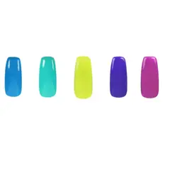 KLEANCOLOR - Set de 5 esmaltes semipermanentes secado uv larga duración