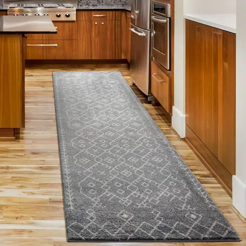 MROTTO - Alfombra de Pasillo 50 x 120 cm Gris